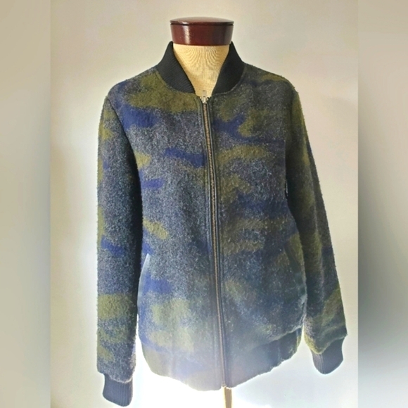 SUPERDRY Evie  wool bomber. Size medium - Picture 1 of 15